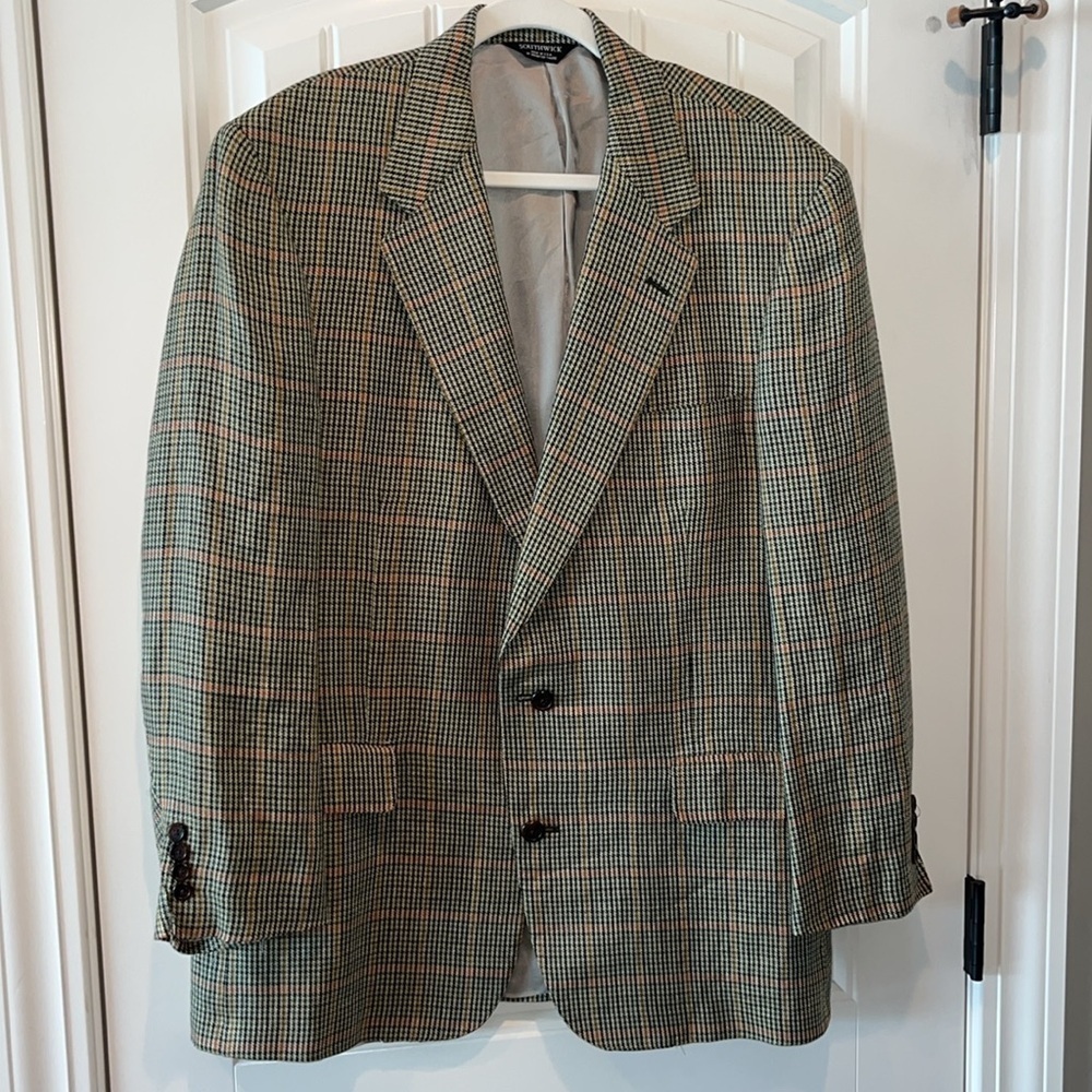 Vintage Southwick preppy classic plaid blazer sports jacket coat est M